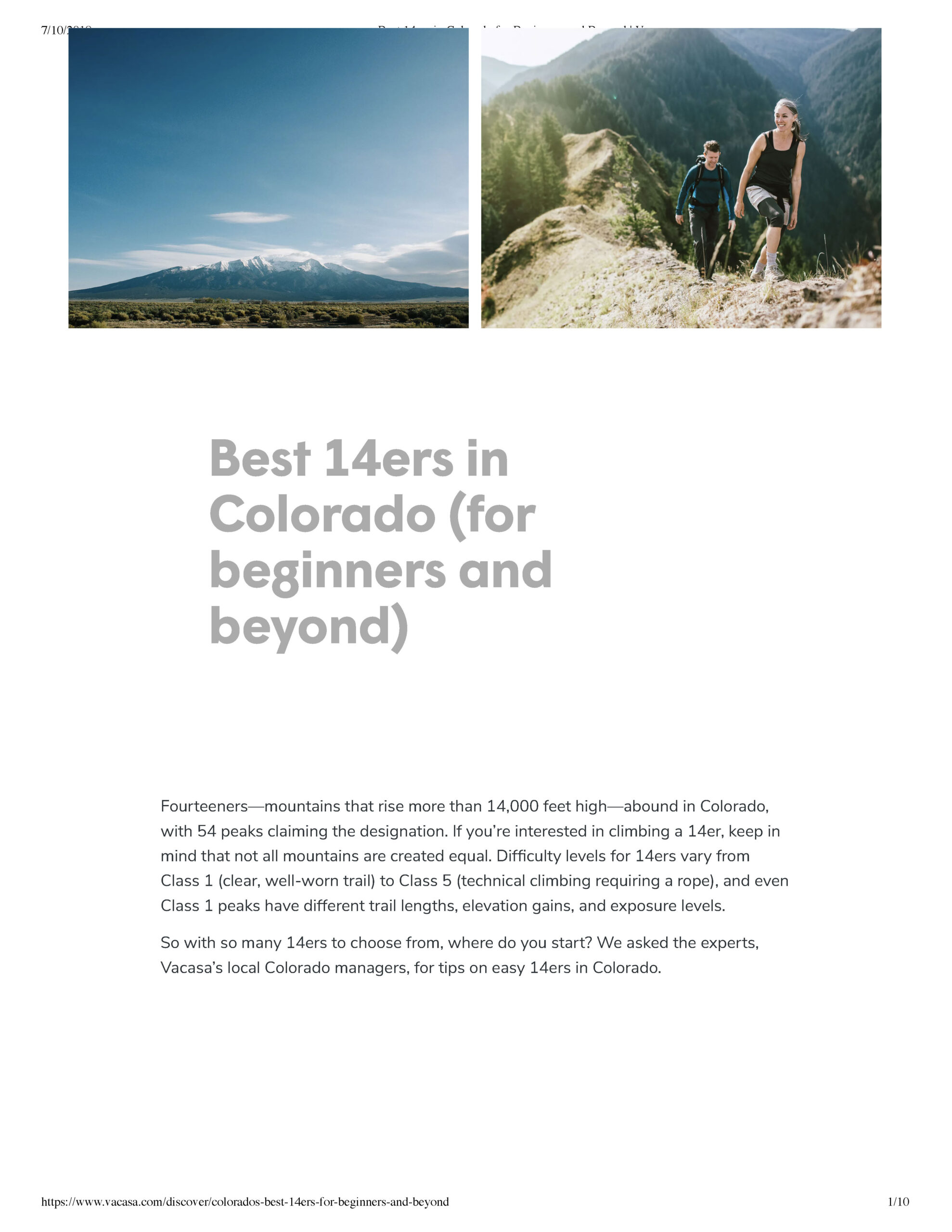 Blog Post: Best fourteeners in Colorado (for beginners and beyond)